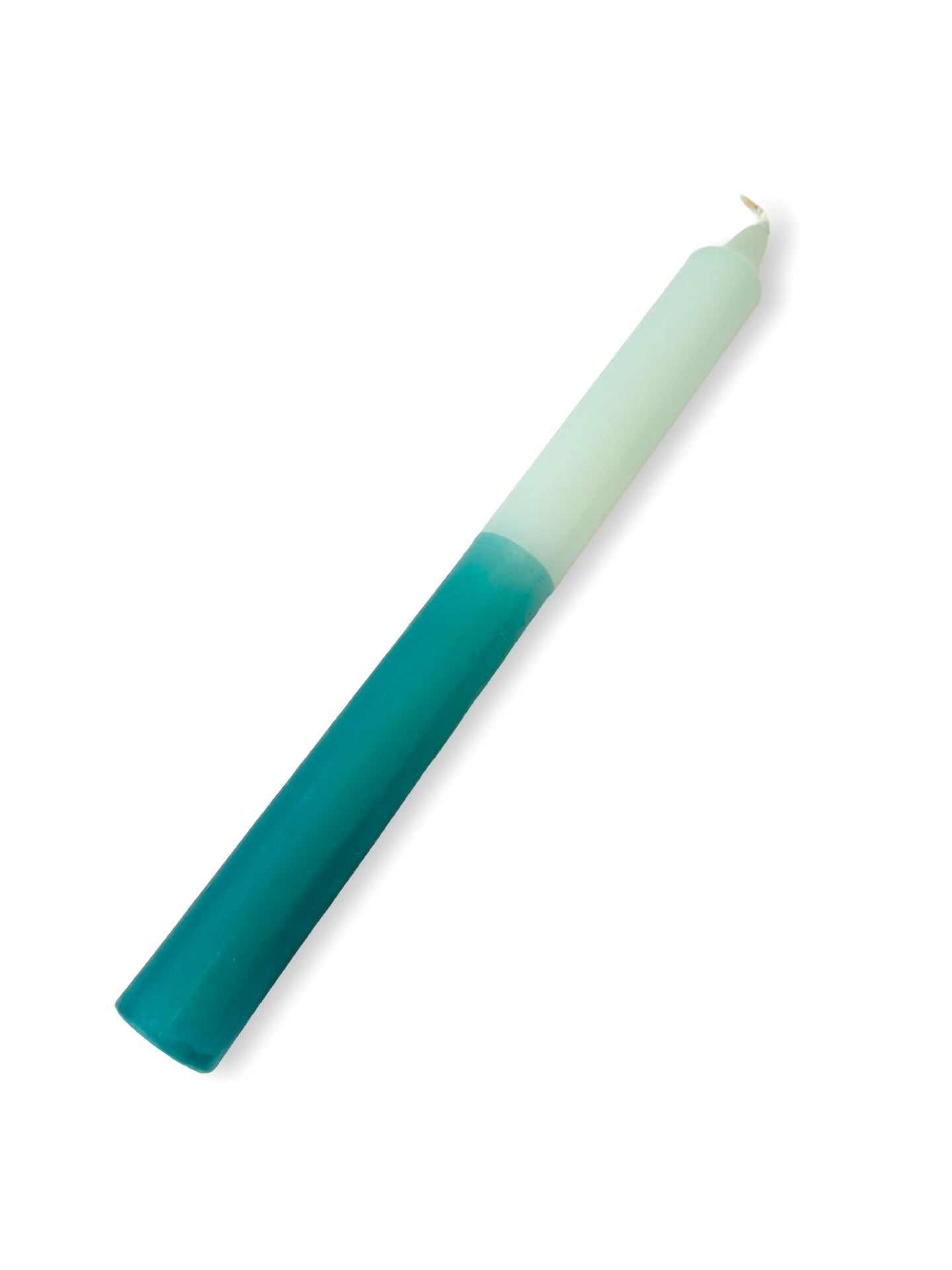 Aqua / Turquoise Two-Toned Candle - 240mm