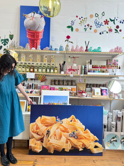 "Pappardelle Run" Canvas Print - 120cm x 80cm