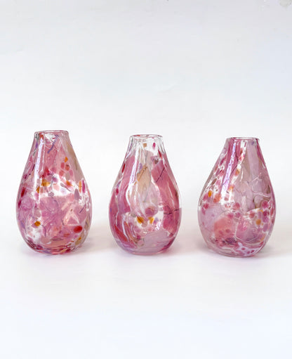 Handblown Glass Diffuser/Vase - Pink Shard