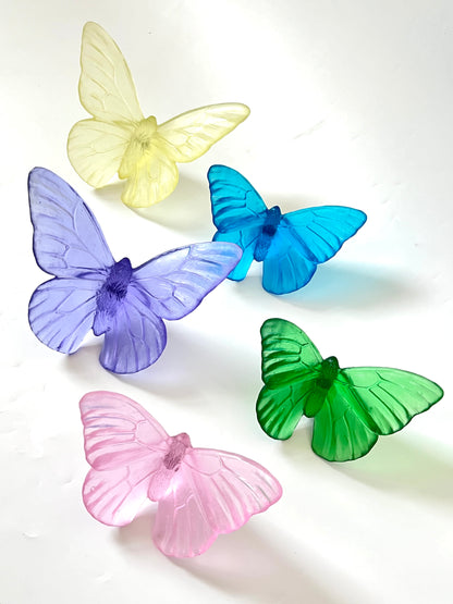 Pink Medium Glass Butterfly Artwork - Classic - by Luke Jacomb