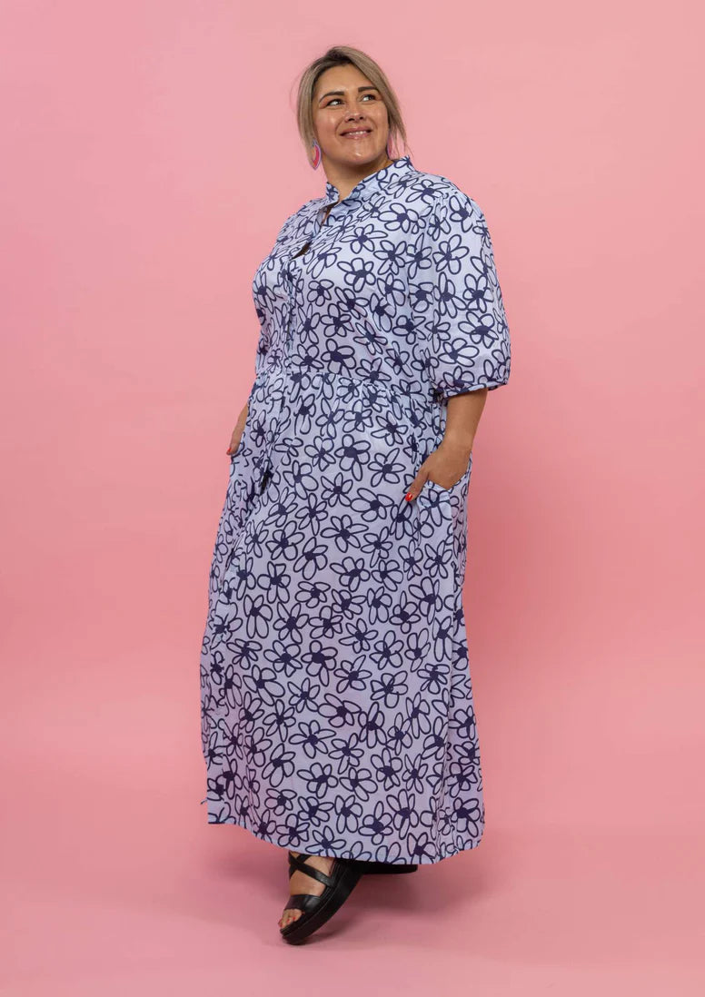 Artista Shirt Dress - Bloom Blue