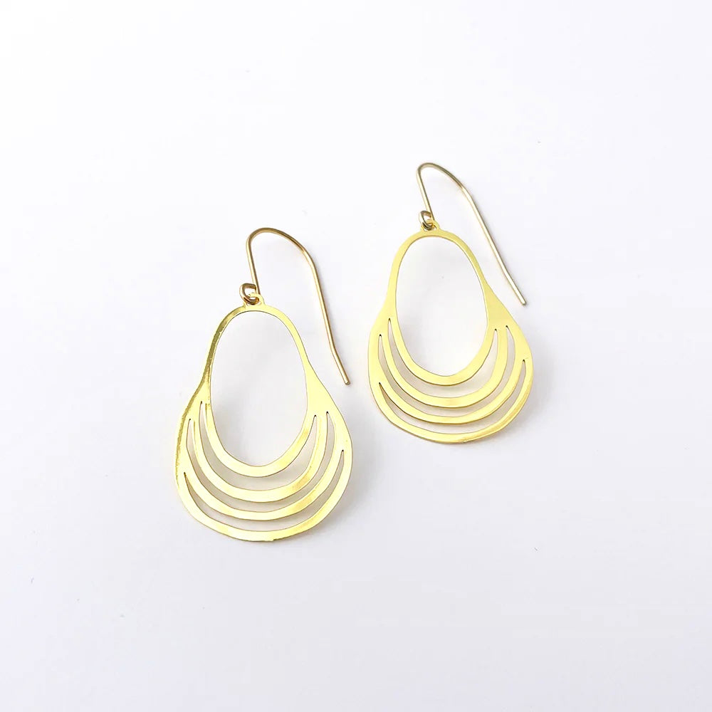 Mini Swinger Earrings in Gold