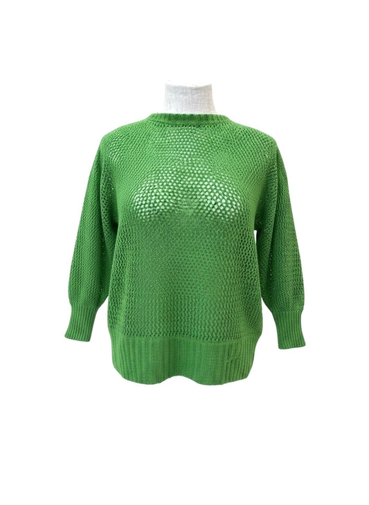 Kelly Green 'Lax' Jumper - Cotton/Merino blend