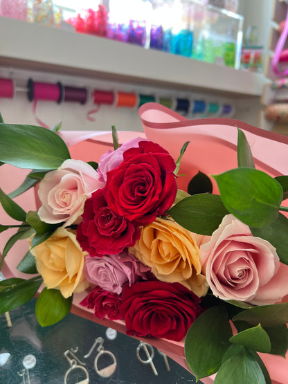 Valentines Day Combo - $50 Voucher & 10 Roses - LOCAL VALENTINES DELIVERY