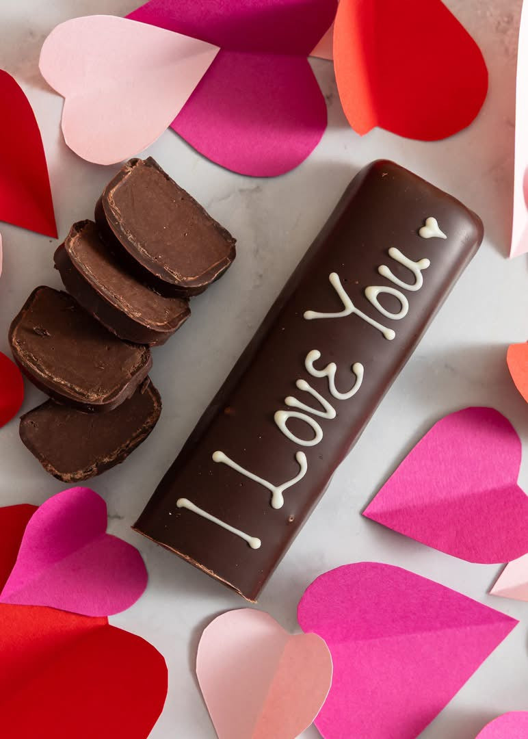 'I Love You' Truffle Slice