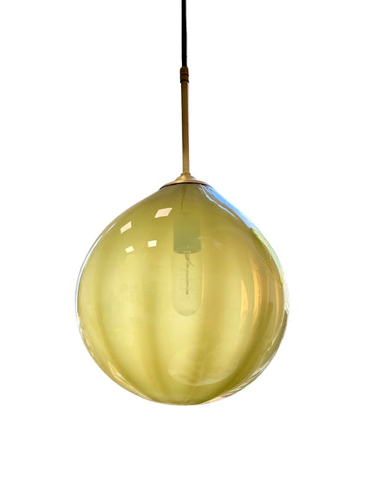 Handblown Glass 'Dodici' Pendant Light - Pistachio - made to order