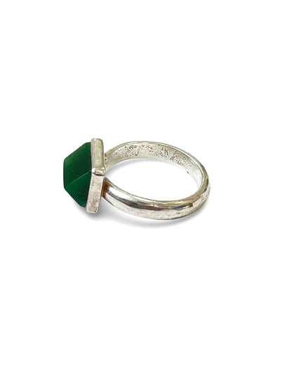 Pounamu & Sterling Silver Ring: Te Whare #2 (RI-WH1)