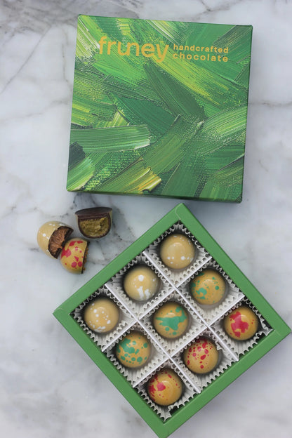 Assorted Dubai Style Bonbons - Handcrafted Chocolates - Box of 9
