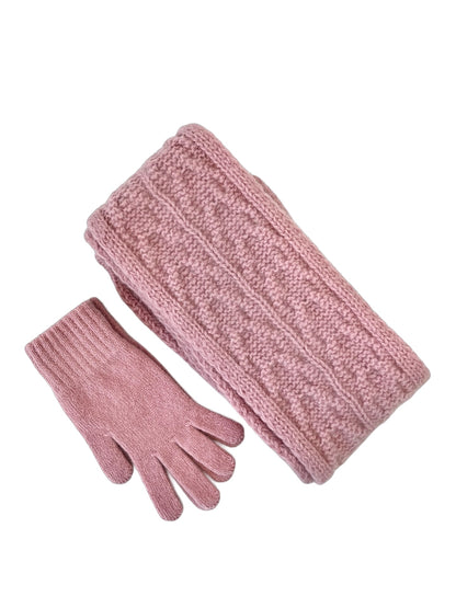 Alpaca Wool Gloves - Rose