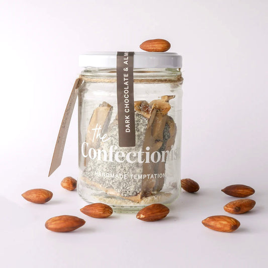 Dark Chocolate Almond Toffee - Jar, 85g