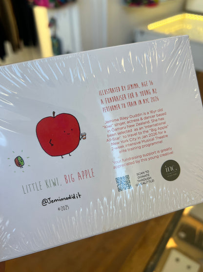 'Little Kiwi, Big Apple' Illustrated Card by Jemimadidit - Limited Edition fundraiser