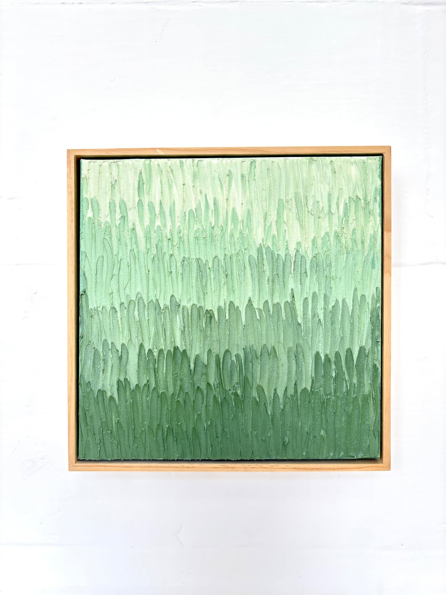 "Grass is Greener" original painting by Elizabeth Marshall - 30cm x 30cm