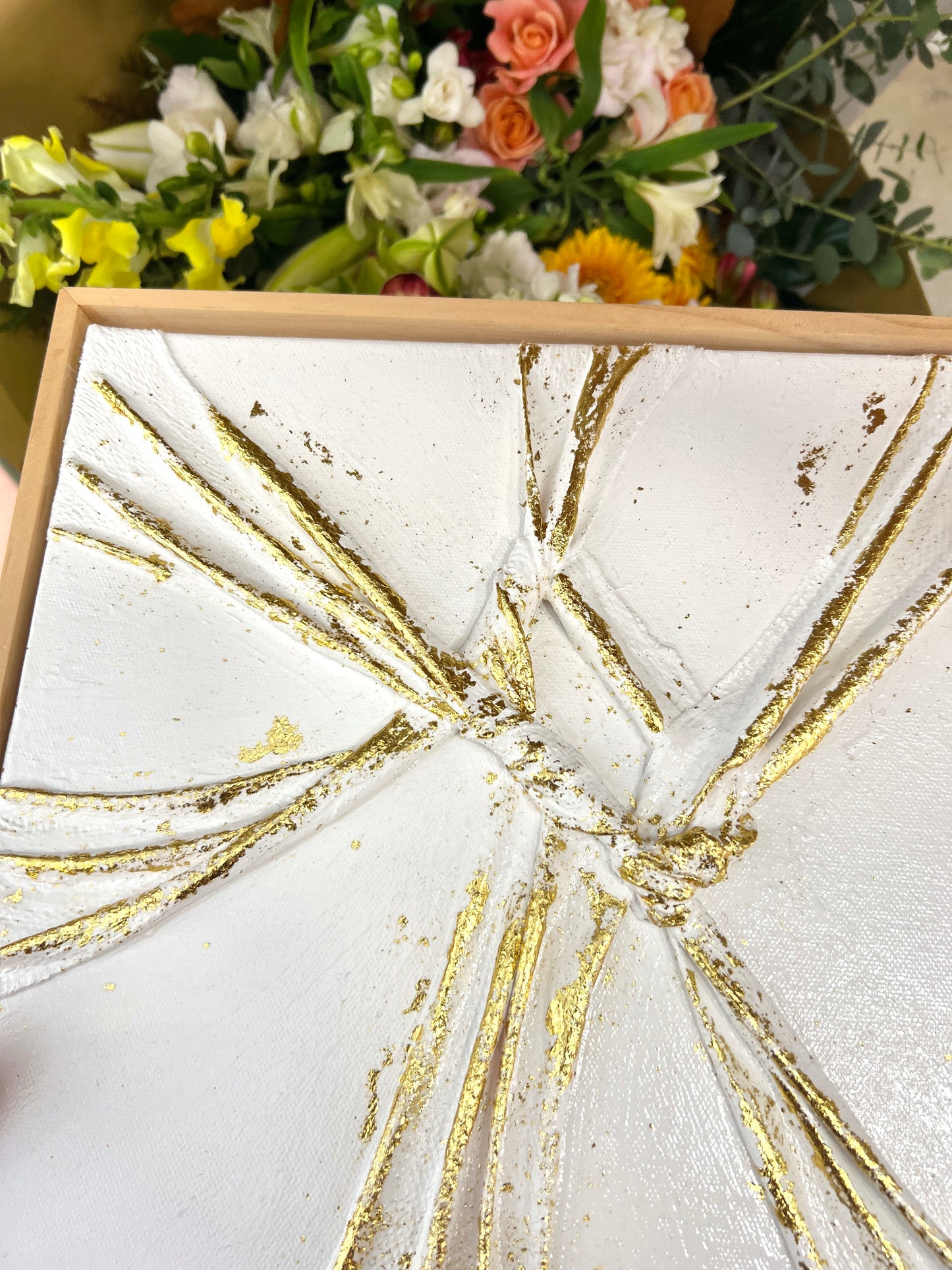 "The Ties That Bind II - Connection", Original painting by Elizabeth Marshall - 30cm x 30cm