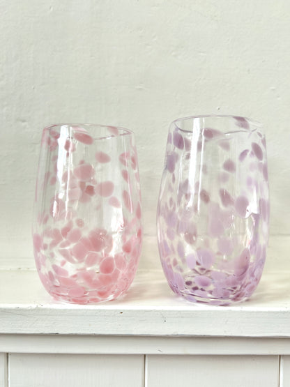 Handblown Glass Tumbler - Soft Violet