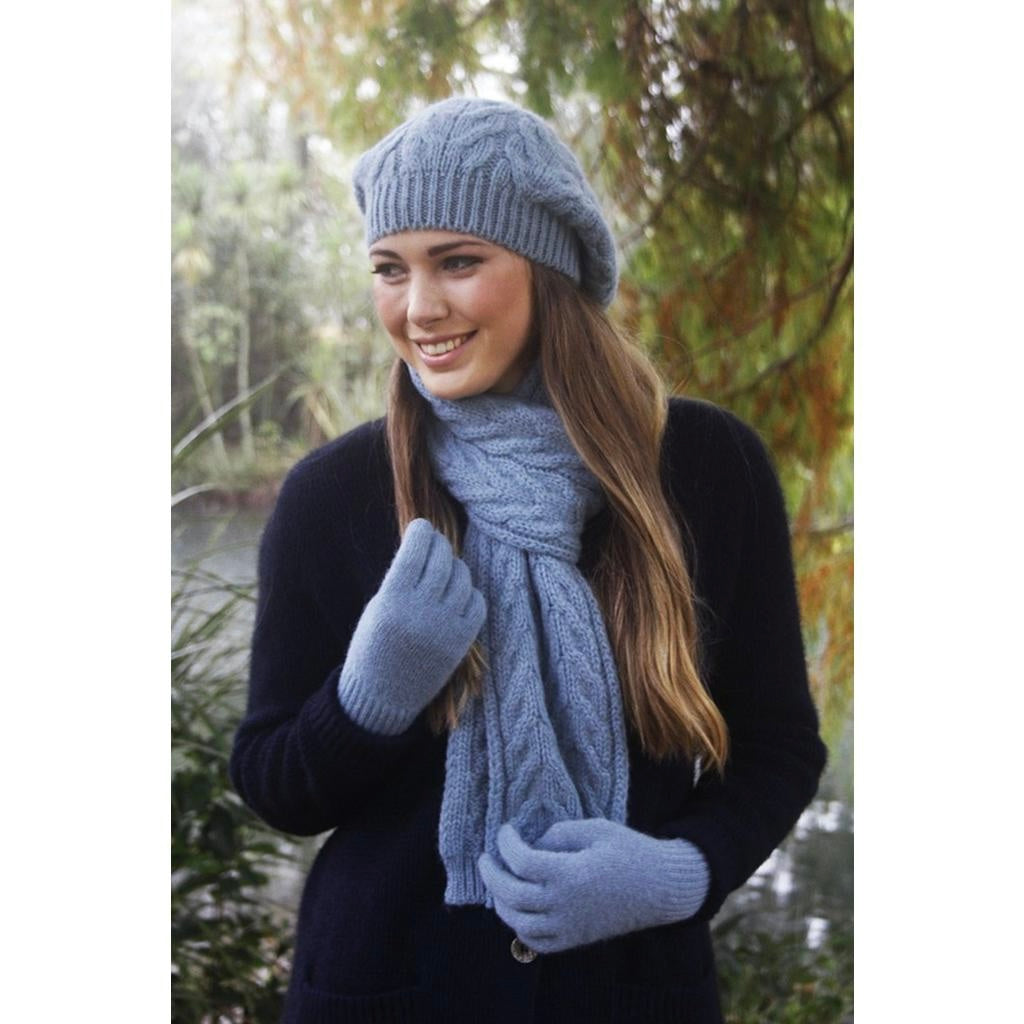 Alpaca Wool Gloves - Mist