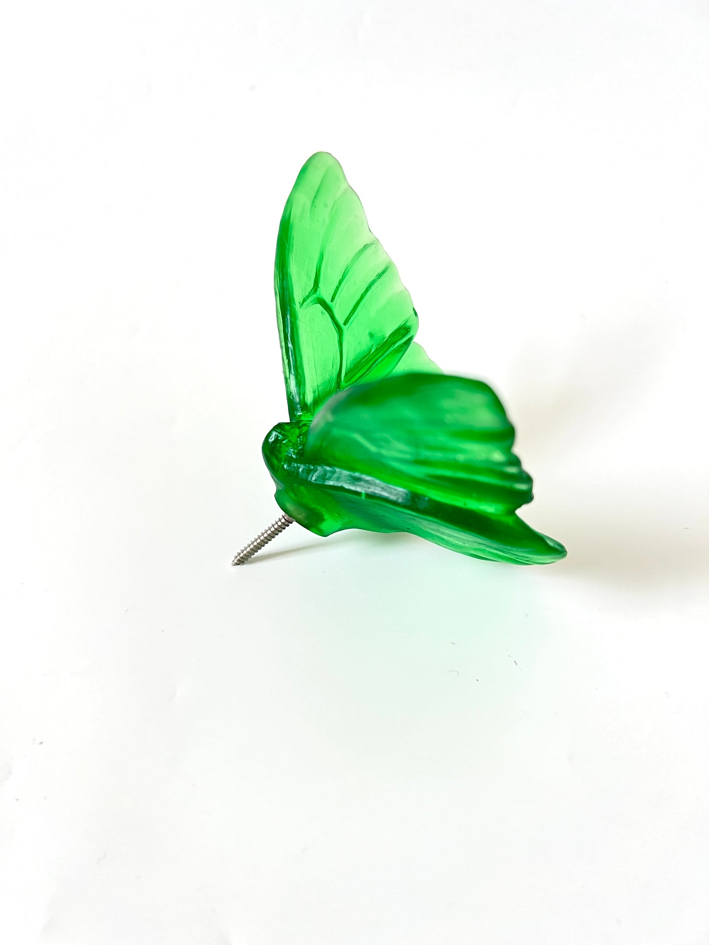 Emerald Medium Glass Butterfly Artwork - Classic - by Luke Jacomb