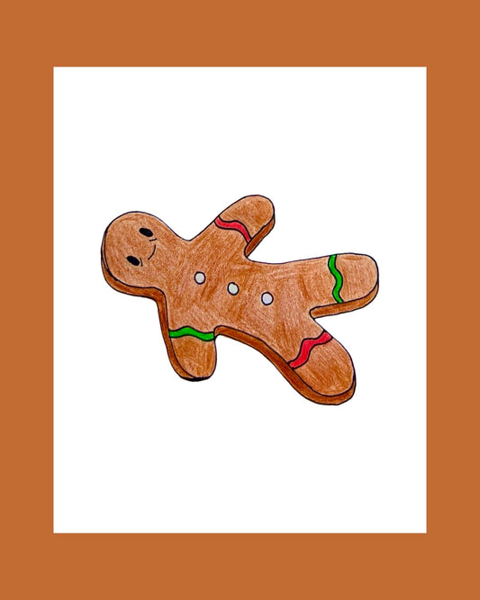 'Flat Out' - Christmas Card illustrated by Jemimadidit