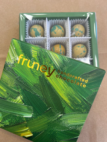 Pistachio Knafeh Dubai Style Bonbons - Handcrafted Chocolates - Box of 9