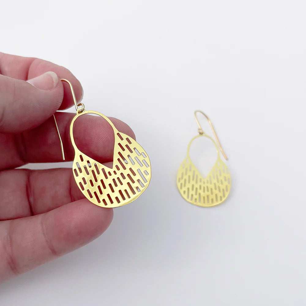 Mini Callisia Earrings in Gold