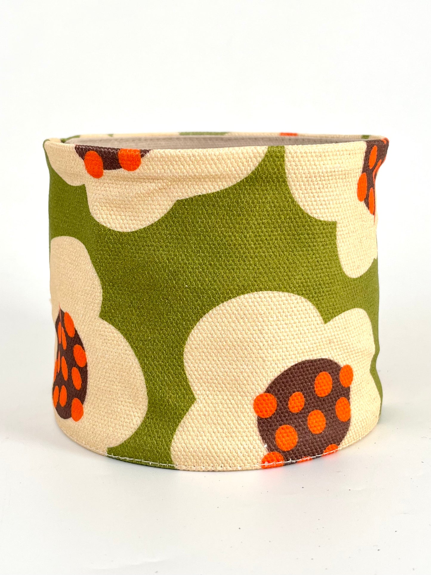 Canvas Planter - Olive Green flowers