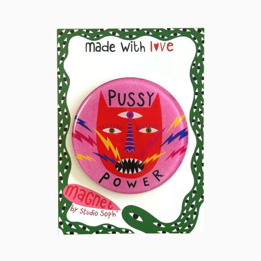 Studio Soph Fridge Magnet - Pussy Power