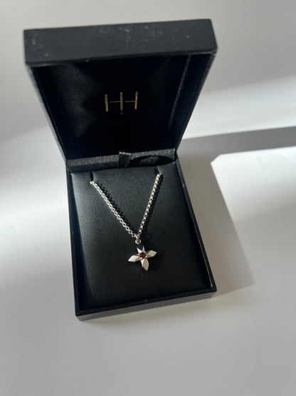 Lucent Necklace with Garnet by Holly Howe - HH051