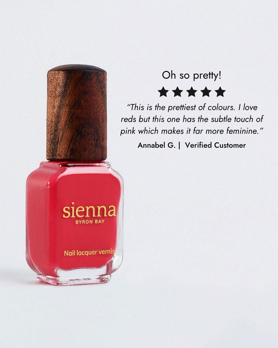 "Dance" Bright Pink Topaz Creme Nail Polish - 10ml