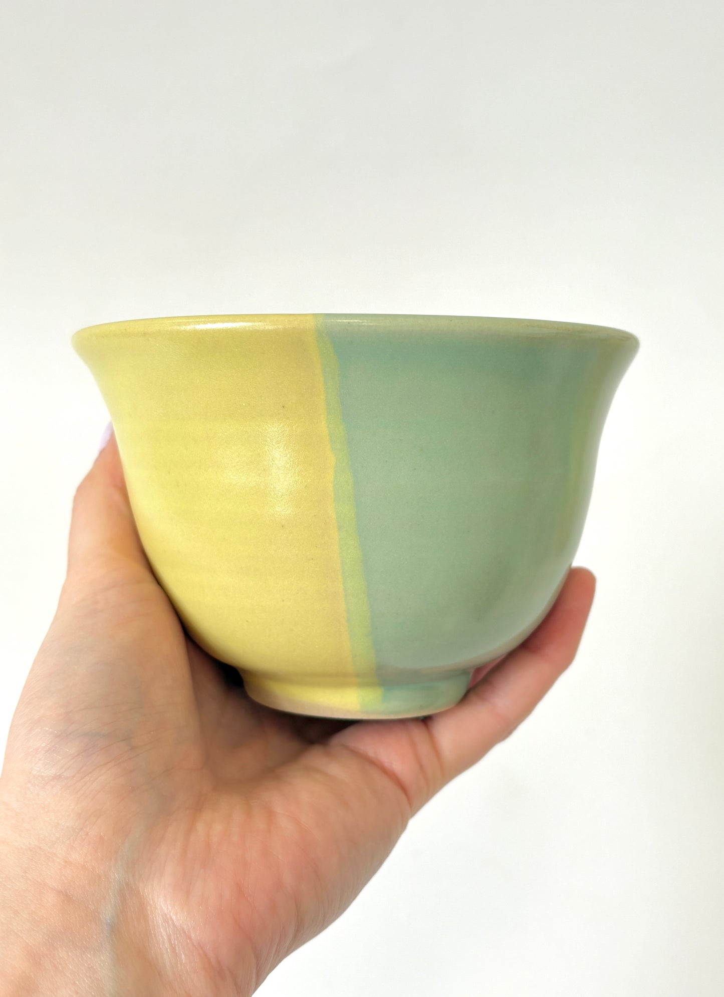 *Exclusive* Two-Toned Icecream Bowl - Lemon / Aqua