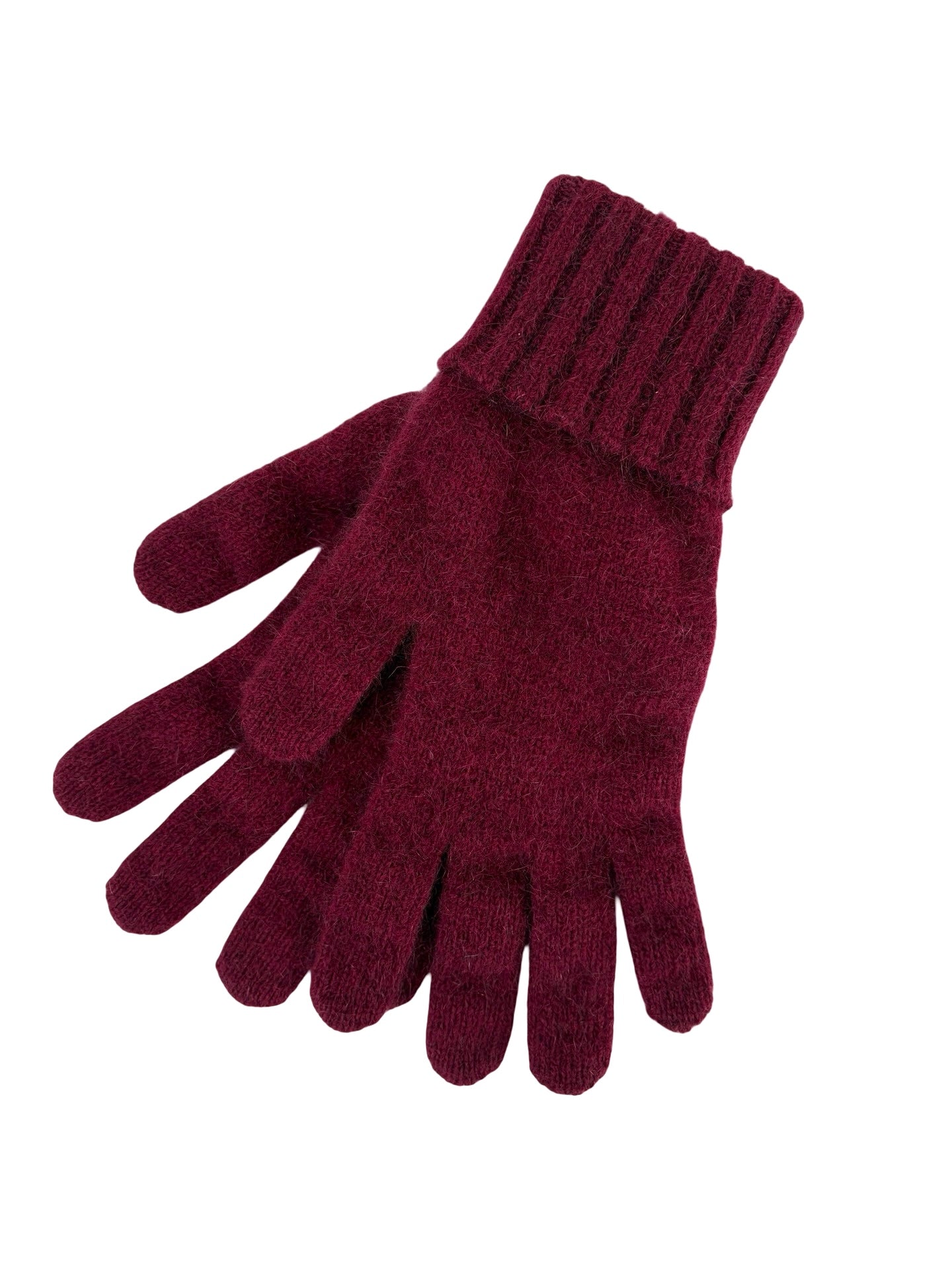 Possum Merino Turn Back Gloves - Pinot