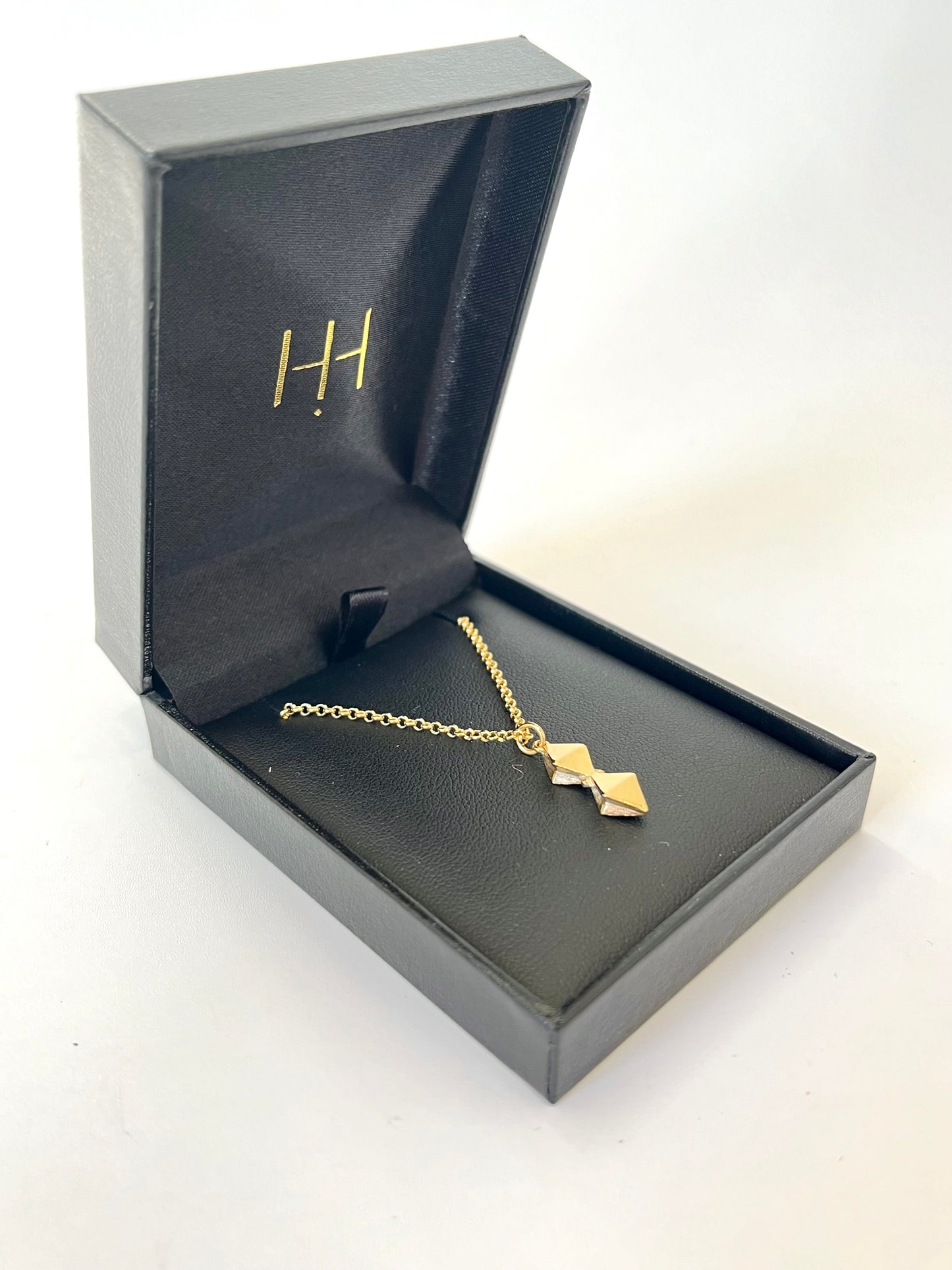 Gold plated Bow Necklace by Holly Howe