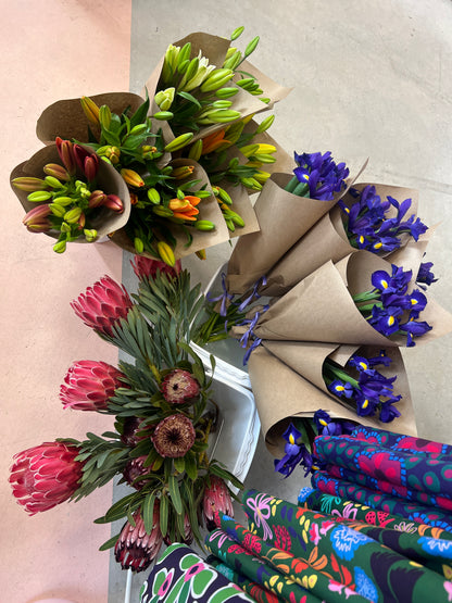 Bunch of fresh flowers - seasonal, assorted