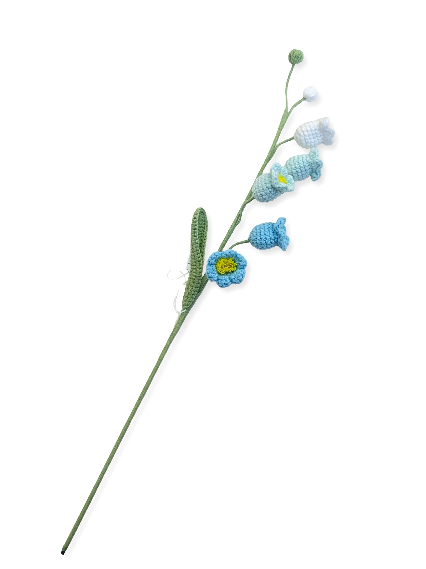 Crocheted Lily of the Valley - Blues