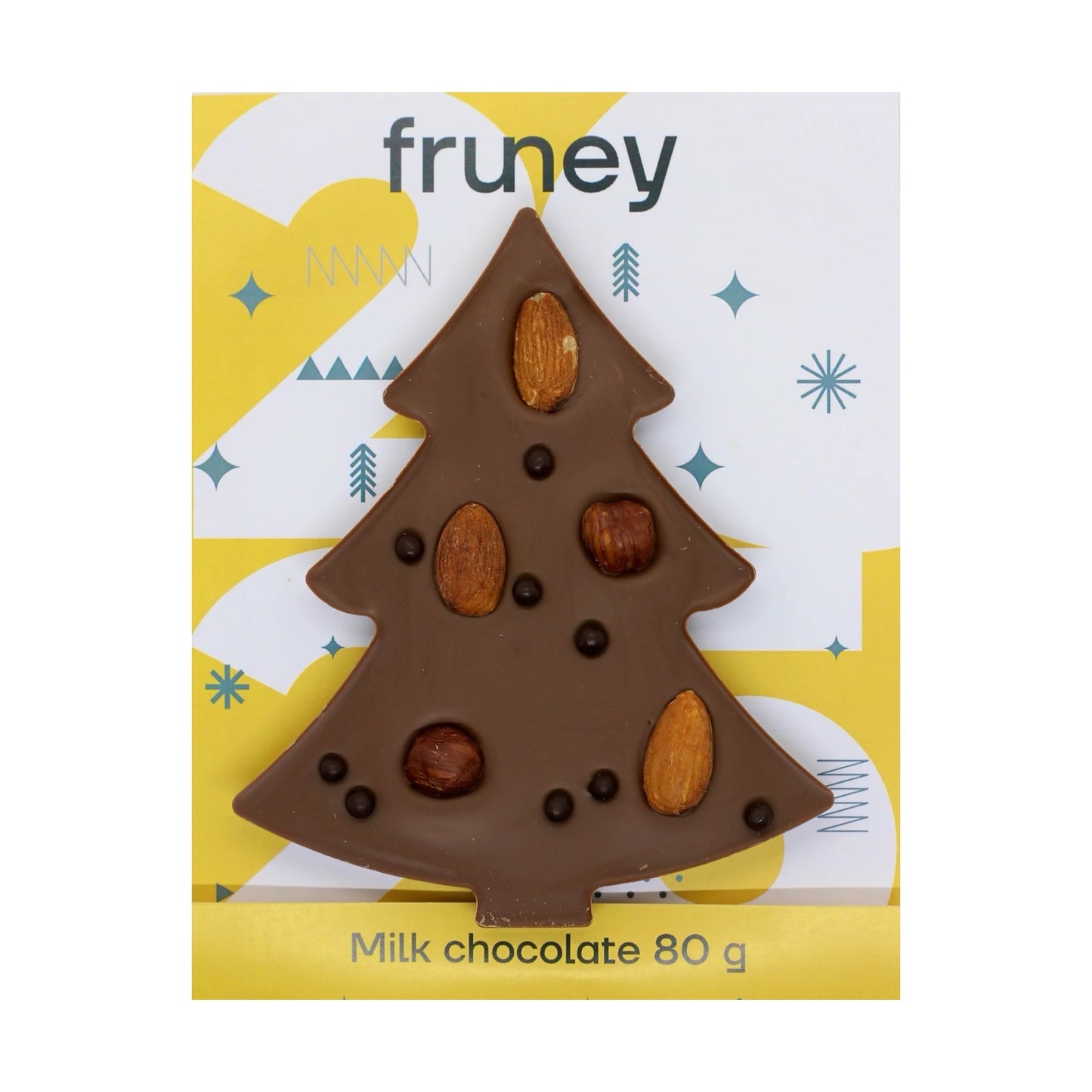 Milk Chocolate & Mixed Nut Christmas Tree - 80g