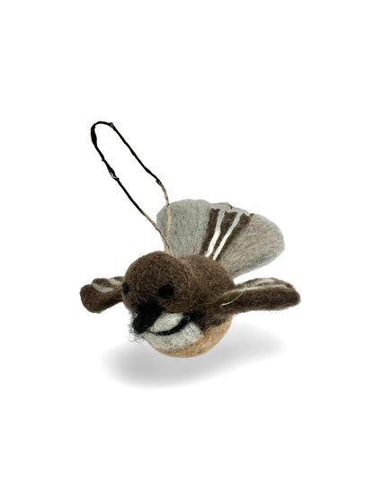 Hanging Fantail - NZ Felted Wool