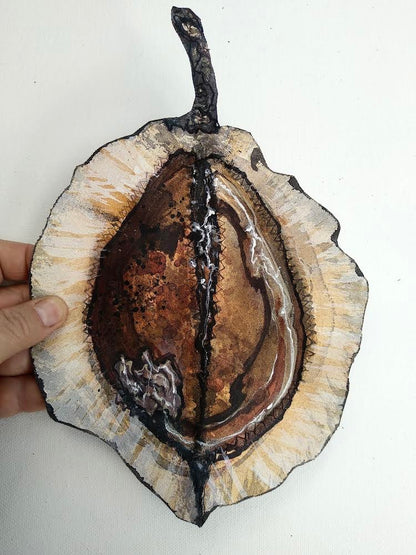 Jacaranda Seed Pod Sculpture - "Nature's Beauty" (23227)
