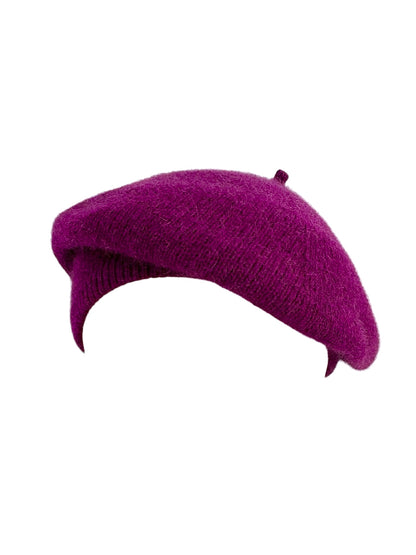 Possum Merino Beret - Berry