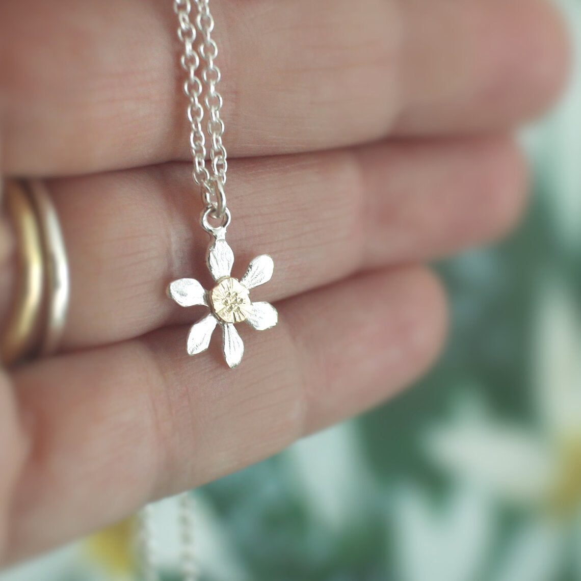 Mini Clematis Flower Necklace