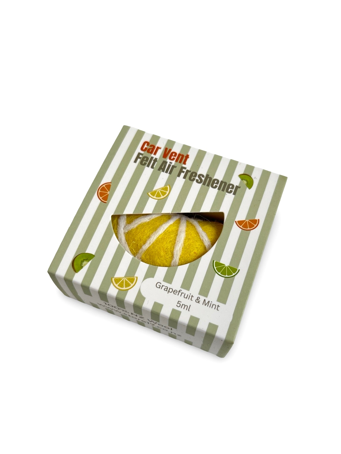 Lemon Car Freshener Set - Grapefruit & Mint scent