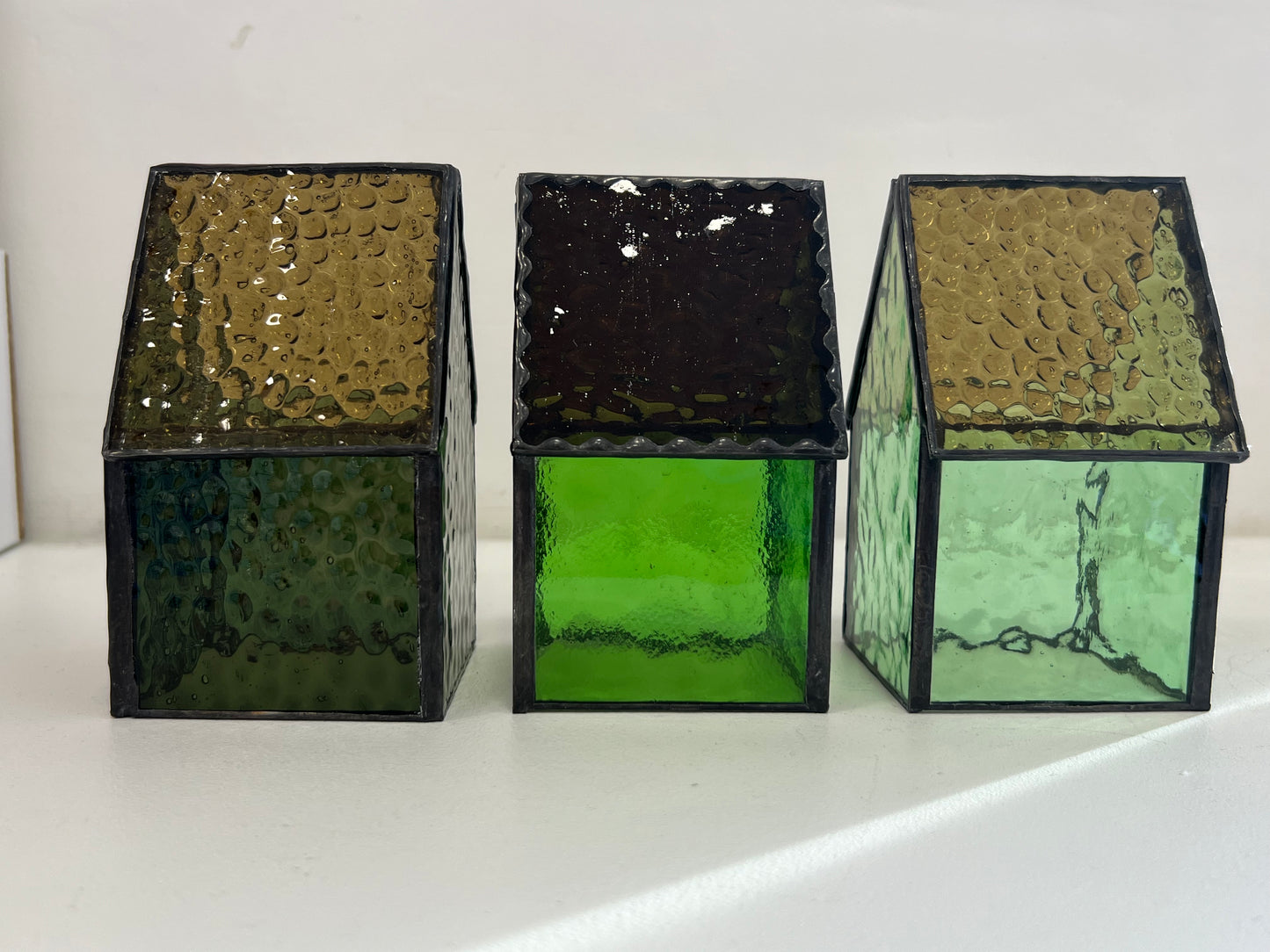 Stained Glass tea light House Green Inc Design Store