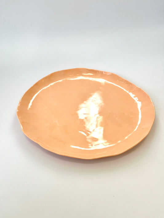 Coral Plate - One of a Kind Ceramic - 27cm