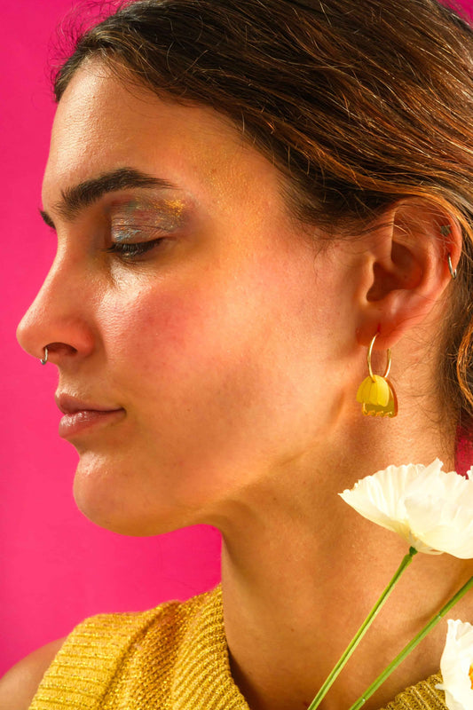 Palm Earrings - Ocean