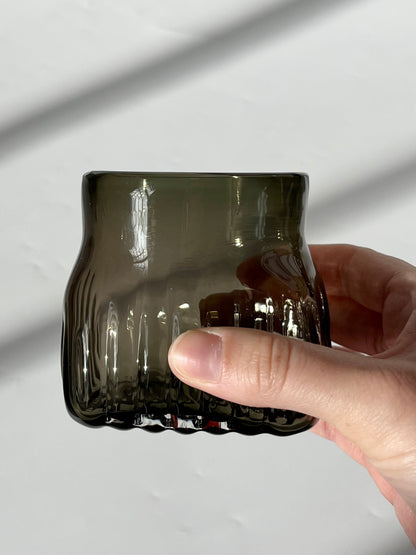 Handblown Whiskey Glass - Smoky Grey