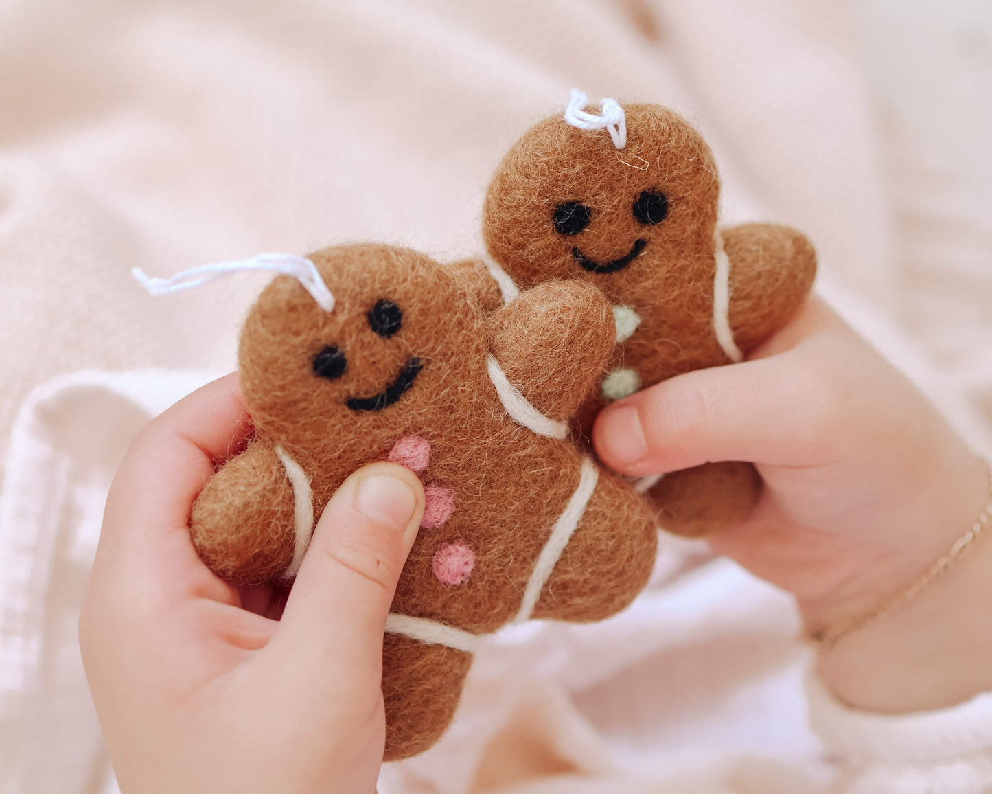 Felt Gingerbread Decoration Set with Fragrance