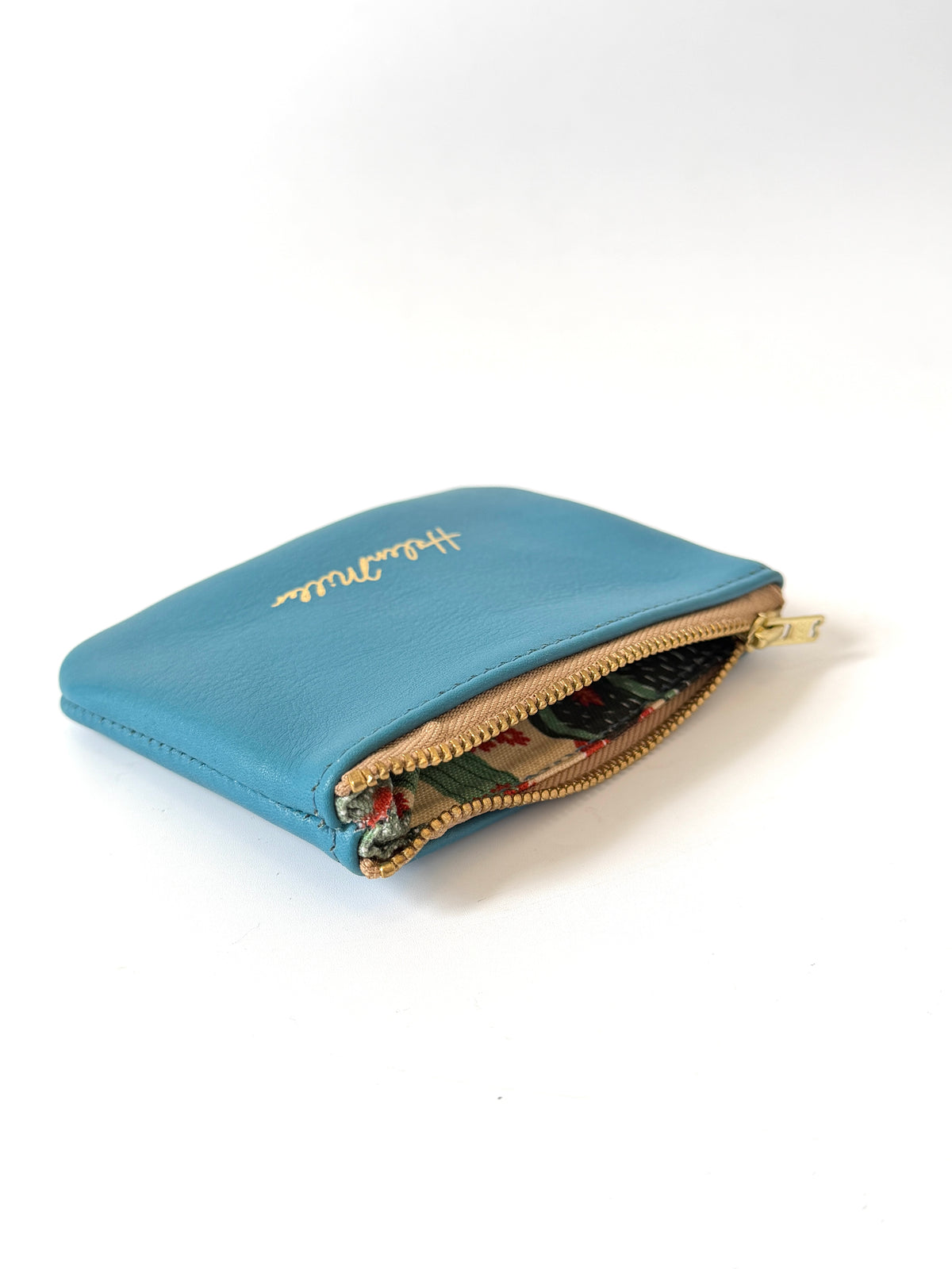 Coin Purse - 12cm - Sky Blue Leather