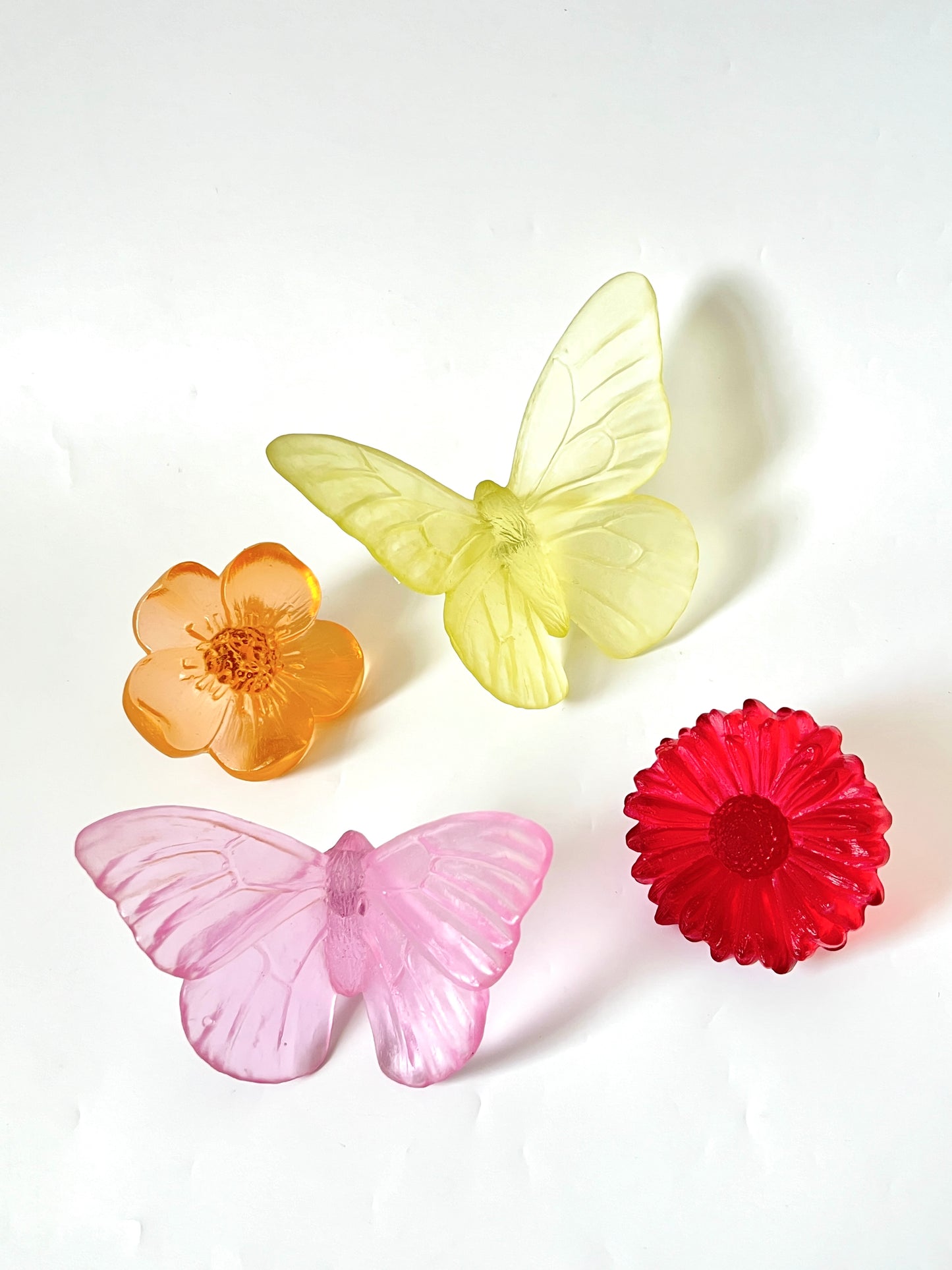 Pink Medium Glass Butterfly Artwork - Classic - by Luke Jacomb