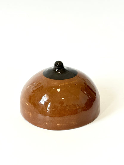 Brown Ceramic Boob Wall Vase by Studio Soph - Round