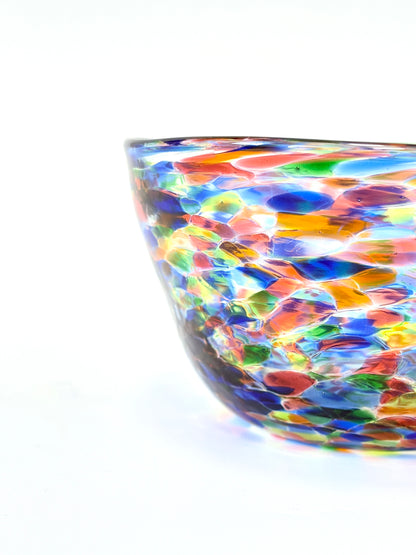 Handblown Glass Lolly Bowl - Peacock