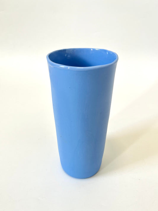 Blue Vessel - One of a Kind Ceramic - Tall 8 x 15cm