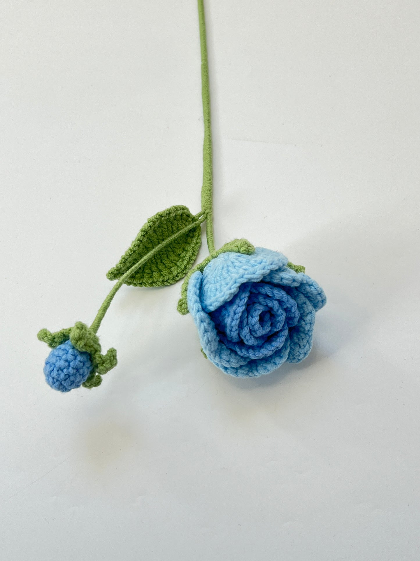 Crocheted Rosa - Light Blue