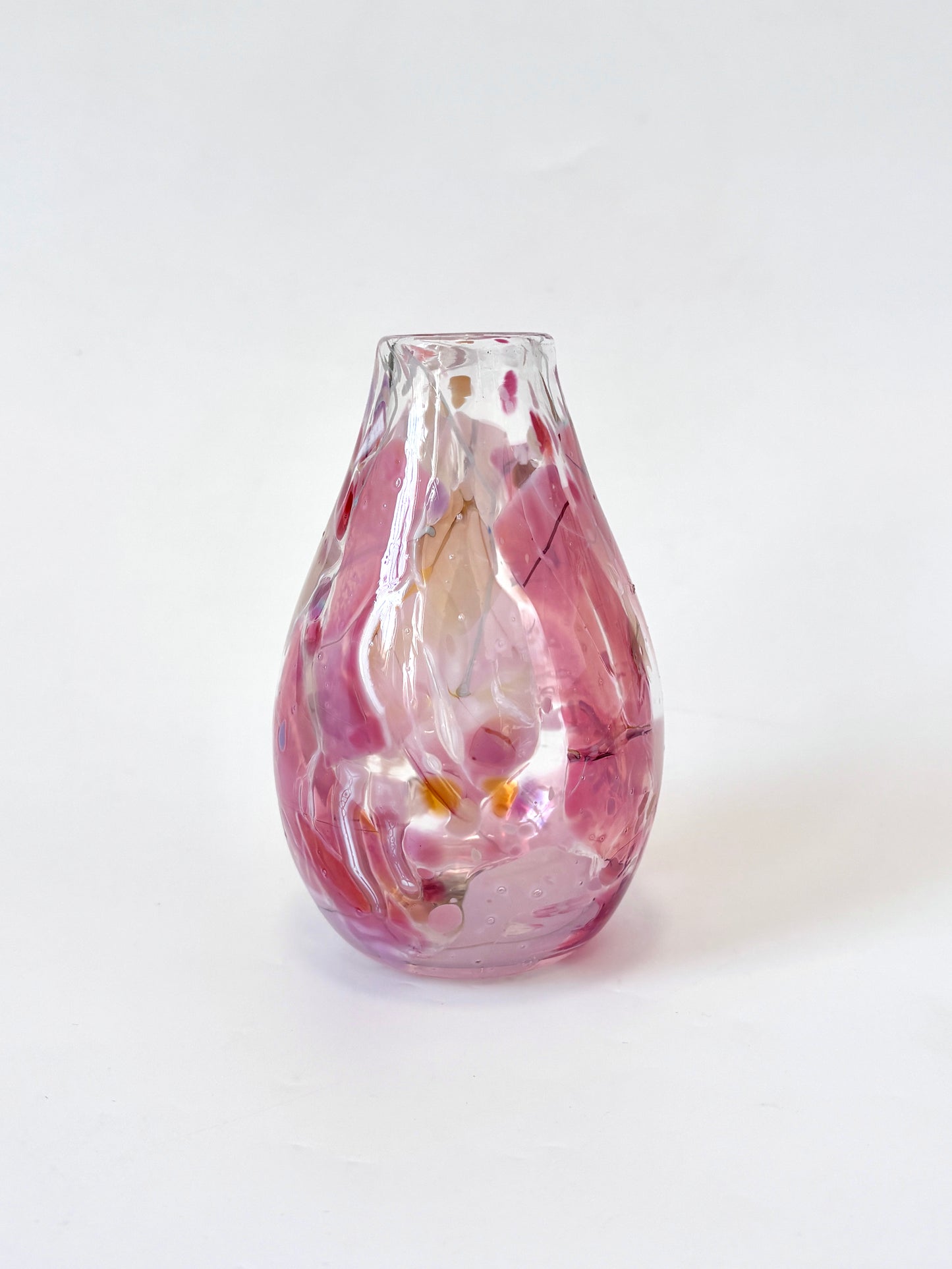 Handblown Glass Diffuser/Vase - Pink Shard